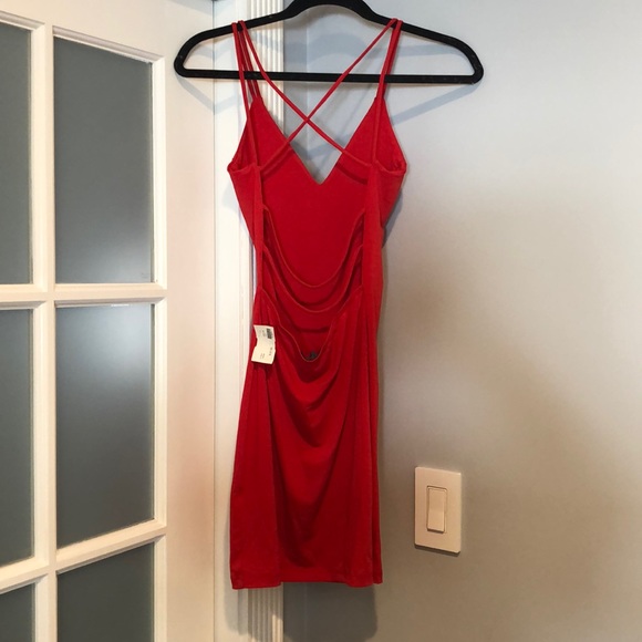 Red Mini Dress Medium - Picture 2 of 7